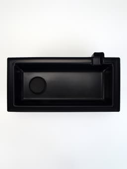 Аквариум «Прямоугольный» с крышкой, 10 л, 32×15×21/26 см, чёрный