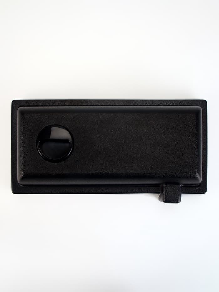 Аквариум «Прямоугольный» с крышкой, 10 л, 32×15×21/26 см, чёрный