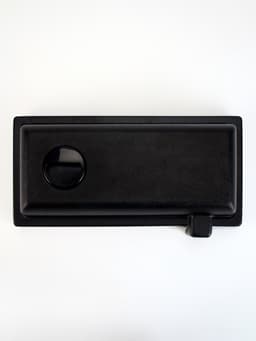 Аквариум «Прямоугольный» с крышкой, 10 л, 32×15×21/26 см, чёрный