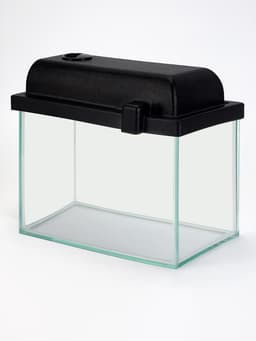 Аквариум «Прямоугольный» с крышкой, 5 л, 25×13×15.5/18 см, чёрный