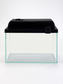 Аквариум «Прямоугольный» с крышкой, 5 л, 25×13×15.5/18 см, чёрный