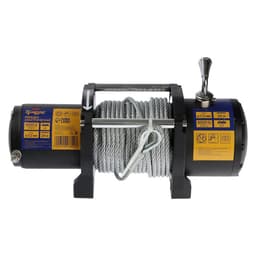 Лебедка электрическая ТУНДРА, 12V, 6000 lb (2.7 т), 3 л.с., до 8.5 м/мин, 7.2 мм × 24 м