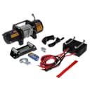 Лебедка электрическая ТУНДРА, 12V, 5000 lb (2.3 т), 2.7 л.с., до 8.5 м/мин, 7.2 мм × 24 м