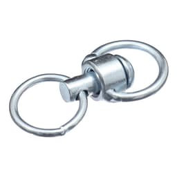 Вертлюг с кольцом, малый,(дл. 6 см, ширина-3 см, дл. кольца 3.7 см, толщина проволоки 0.3 см)