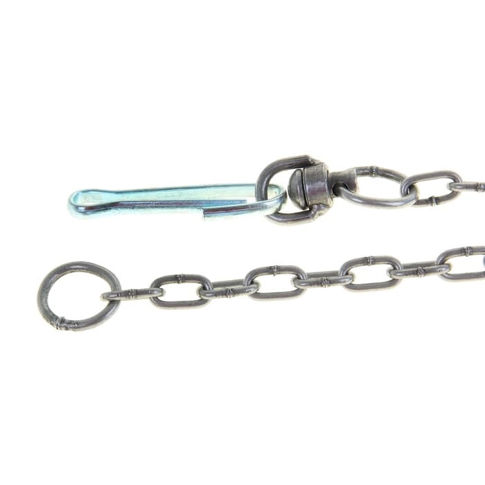 Цепь для привязи собак, 3 м, калибр 4×22 мм, черная