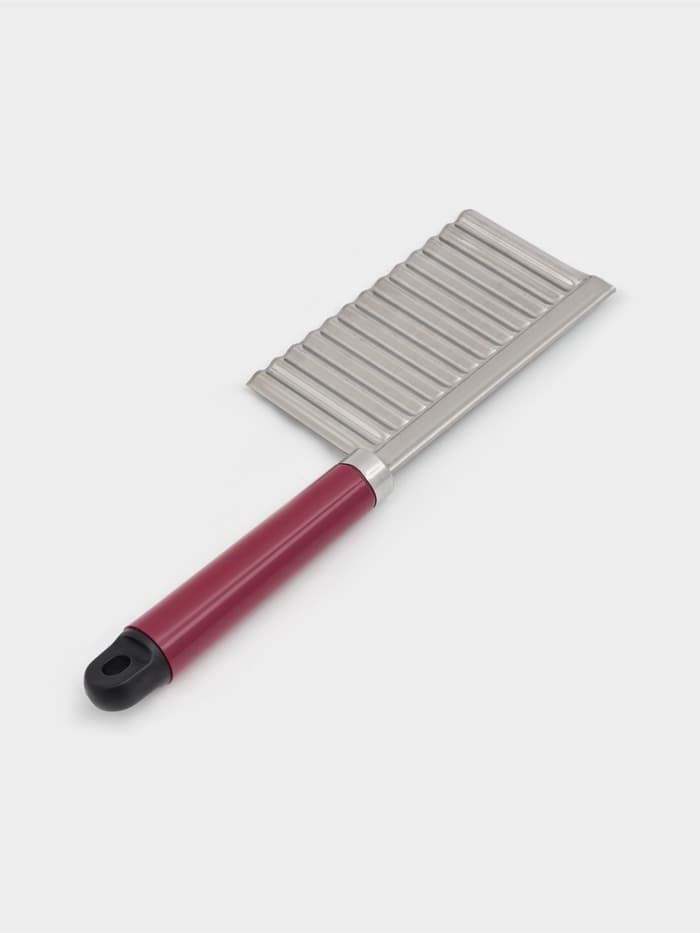 Нож для фигурной нарезки Доляна «Вкус», 18.5×5.5 см, бордовый