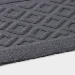 Коврик придверный Доляна Welcome, ромбы, влаговпитывающий, без окантовки, 38×58 см, серый