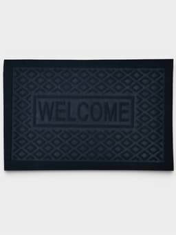 Коврик придверный Доляна Welcome, ромбы, влаговпитывающий, без окантовки, 38×58 см, цвет МИКС