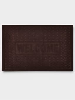 Коврик придверный Доляна Welcome, ромбы, влаговпитывающий, без окантовки, 38×58 см, цвет МИКС