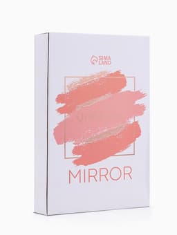 Зеркало настольное, с увеличением х2, двустороннее, на ножке, 17×28.5 см, (13.5×16.5 см), МИКС