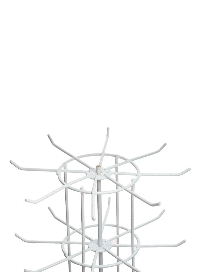 Вертушка, 5 ярусов по 8 крючков, 20×20×61 см, белая