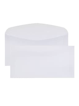 Конверт почтовый Е65 110×220 мм, без подсказа, без окна, клей, клапан-автомат, 80 г/м²