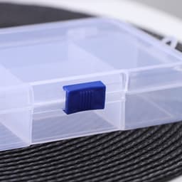 Органайзер для хранения, пластик, 5 отделений, 14.5×10×3.5 см, прозрачный