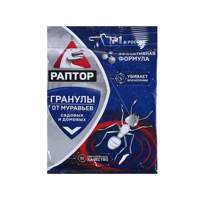Гранулы от муравьев, «Раптор», домашних и садовых, 100 г