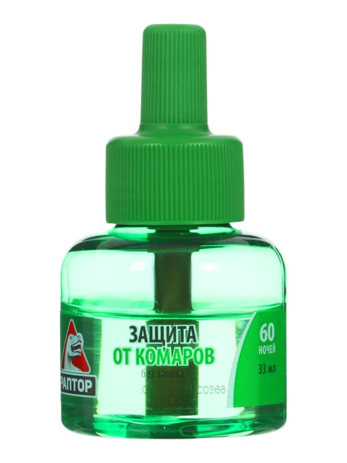 Дополнительный флакон-жидкость от комаров «Раптор», без запаха, 60 ночей