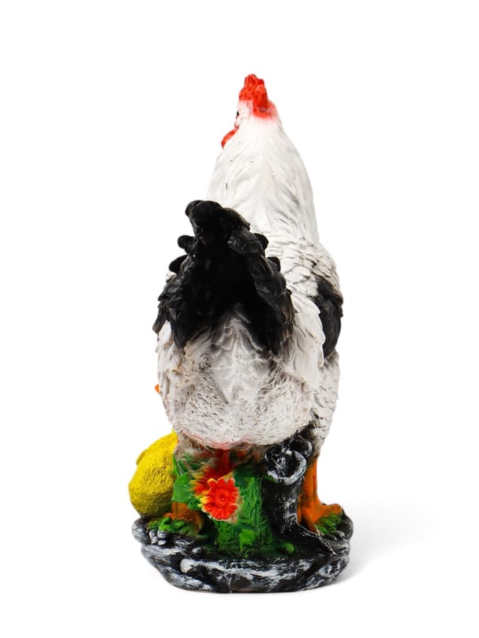 Садовая фигура из полистоуна «Курица с цыплятами», 33×17×25 см