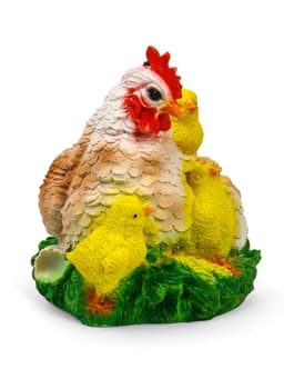 Садовая фигура из полистоуна «Курица Наседка», 27×20×22 см