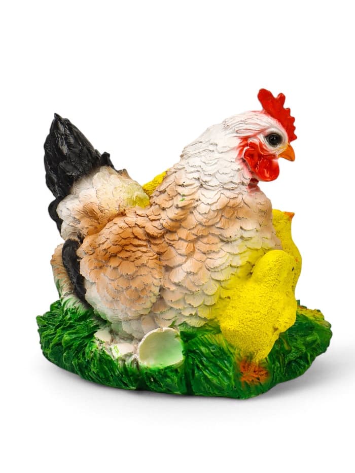 Садовая фигура из полистоуна «Курица Наседка», 27×20×22 см