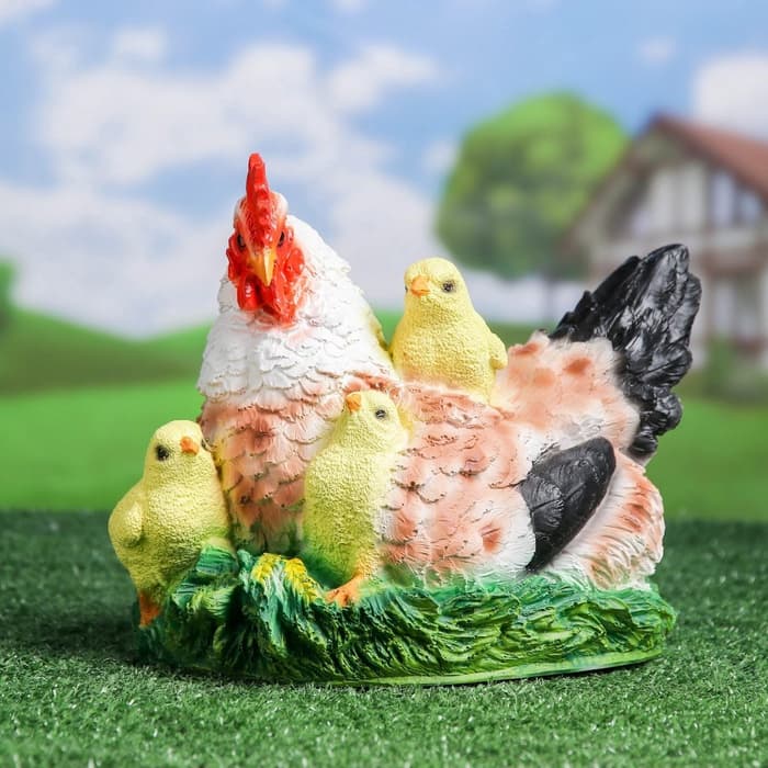 Садовая фигура из полистоуна «Курица Наседка», 27×20×22 см