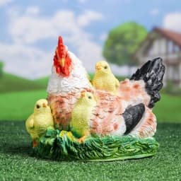 Садовая фигура из полистоуна «Курица Наседка», 27×20×22 см