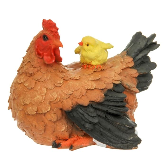 Садовая фигура из полистоуна «Курица Наседка», 27×20×22 см