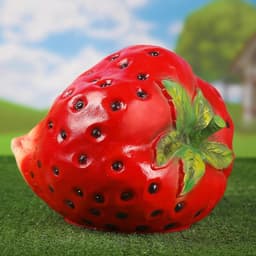 Садовая фигура из полистоуна «Клубника», 27×30×36 см