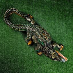 Садовая фигура из полистоуна «Крокодил», 32×83×28 см