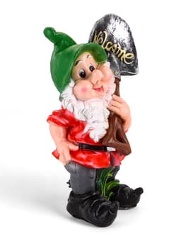 Садовая фигура из полистоуна «Гном с лопатой», 72×26×38 см