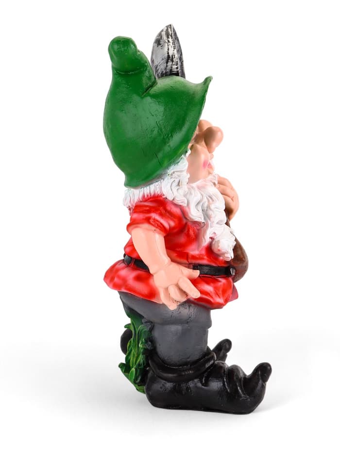 Садовая фигура из полистоуна «Гном с лопатой», 72×26×38 см