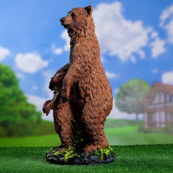Садовая фигура из полистоуна «Медведи», 58×25×26 см
