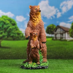Садовая фигура из полистоуна «Медведи», 58×25×26 см