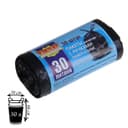 Мешки для мусора «Крепак», 30 л, с ручками, ПНД, 11 мкм, 50×66 см, 30 шт., чёрные