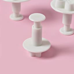 Плунжеры кондитерские Доляна «Листья», набор 3 шт., пластик, белые