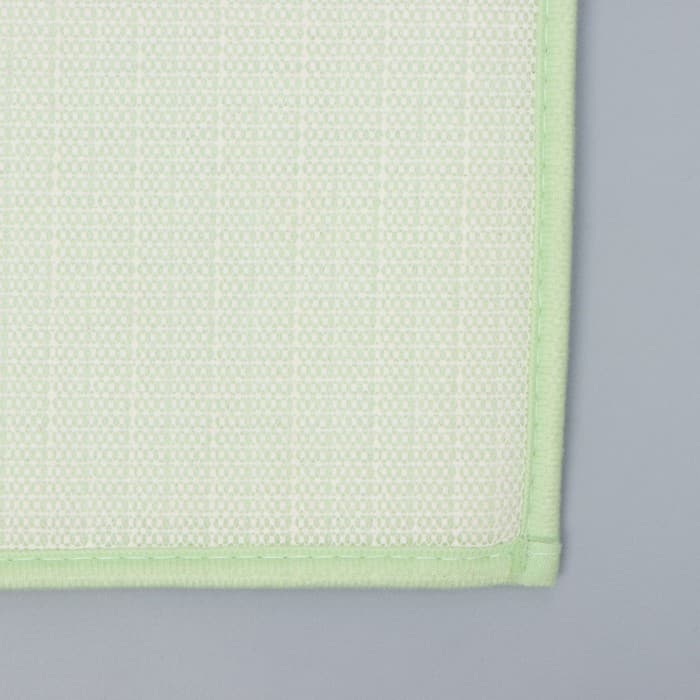 Коврик для дома Доляна «Букли», 50×80 см, зелёный