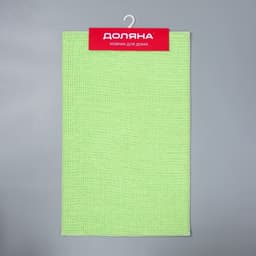 Коврик для дома Доляна «Букли», 50×80 см, зелёный