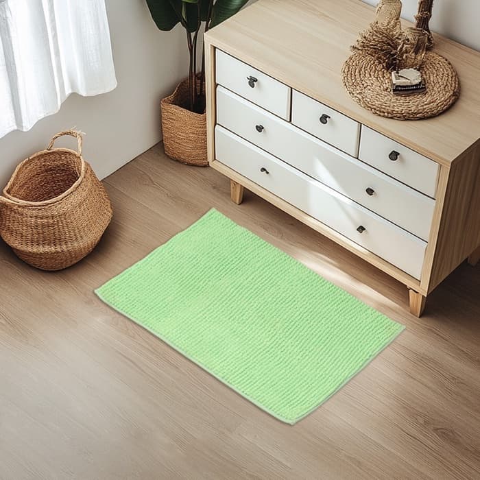 Коврик для дома Доляна «Букли», 50×80 см, зелёный