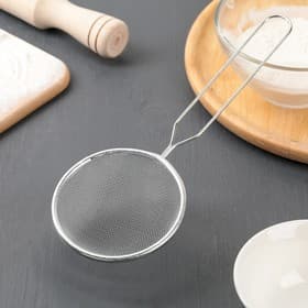 Сито для просеивания Доляна «Помощник», d=8.5 см, нержавеющая сталь