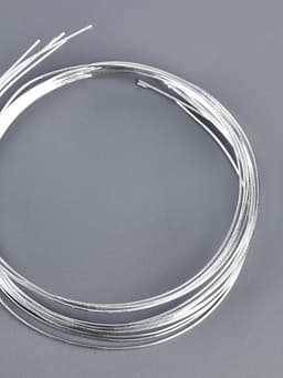 Проволока металлическая для поделок и декорирования, 5 шт. по 80 см, d=1 мм, серебристая