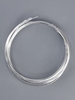 Проволока металлическая для поделок и декорирования, 5 шт. по 80 см, d=1 мм, серебристая