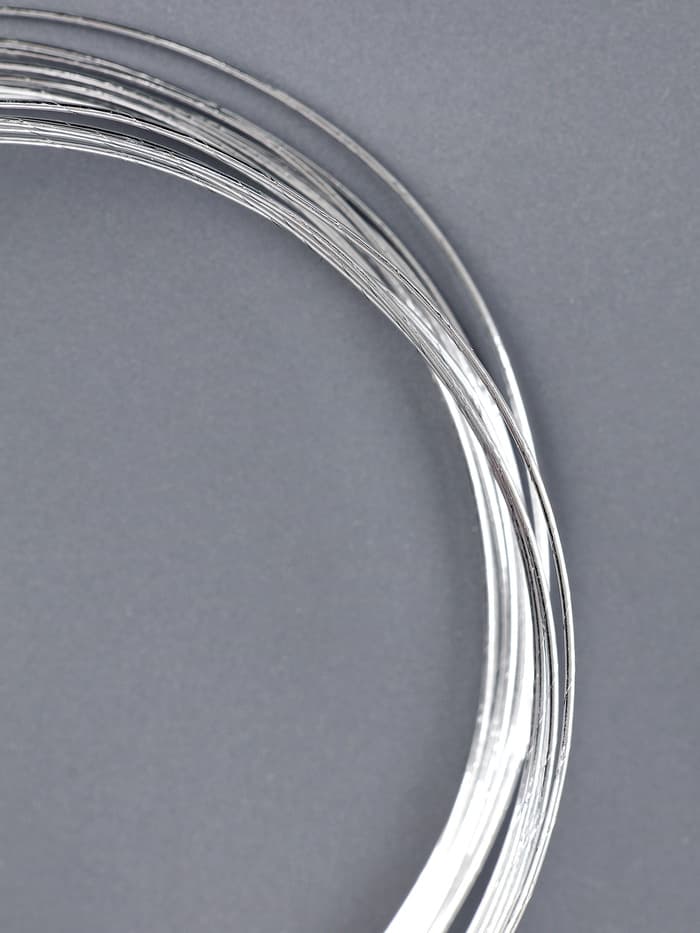 Проволока металлическая для поделок и декорирования, 5 шт. по 80 см, d=1 мм, серебристая