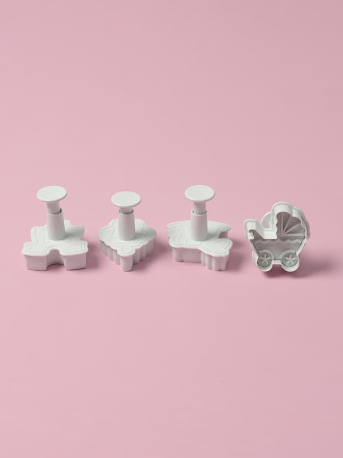 Плунжеры кондитерские Доляна «Малышок», набор 4 шт., пластик, МИКС