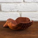 Сувенир дерево «Ладоши» коричневый цвет 20×15×7 см