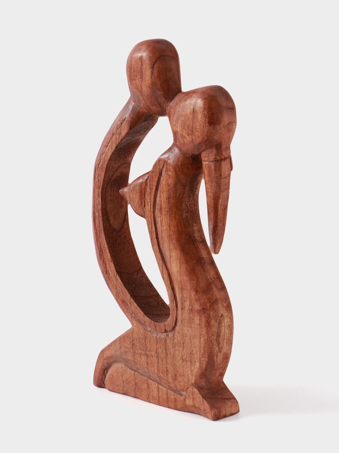 Фигурка «Поцелуй», 30×12.5×3.5 см, дерево