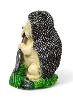 Садовая фигура из полистоуна «Ёж с лопатой», 31×22×22 см