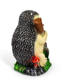 Садовая фигура из полистоуна «Ёж с лопатой», 31×22×22 см