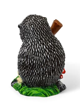 Садовая фигура из полистоуна «Ёж с лопатой», 31×22×22 см