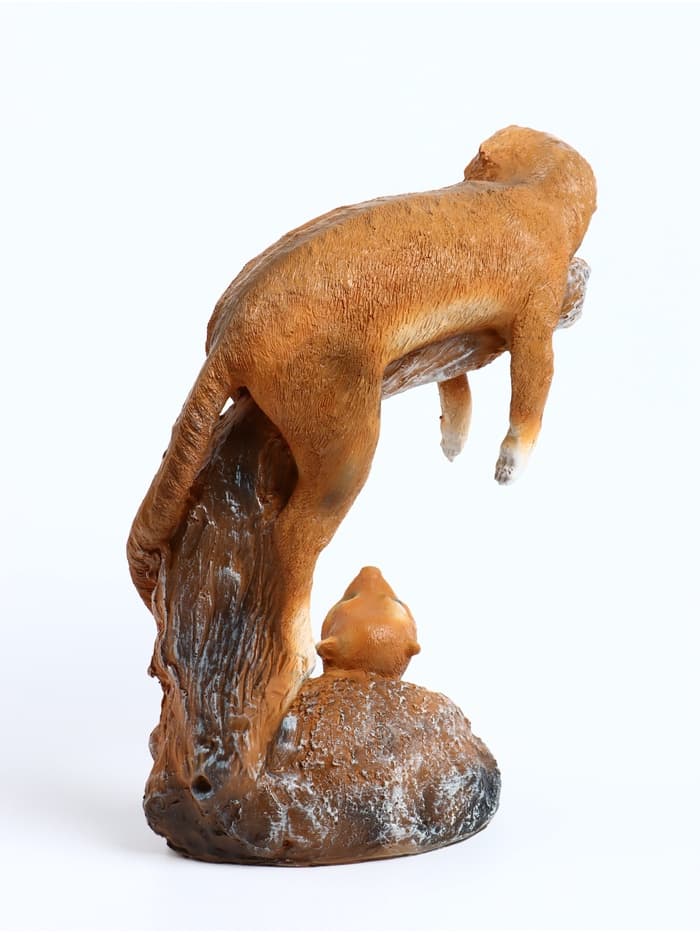 Садовая фигура из полистоуна «Сурикат на ветке», 14×26×34 см