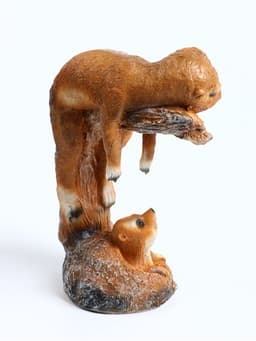 Садовая фигура из полистоуна «Сурикат на ветке», 14×26×34 см