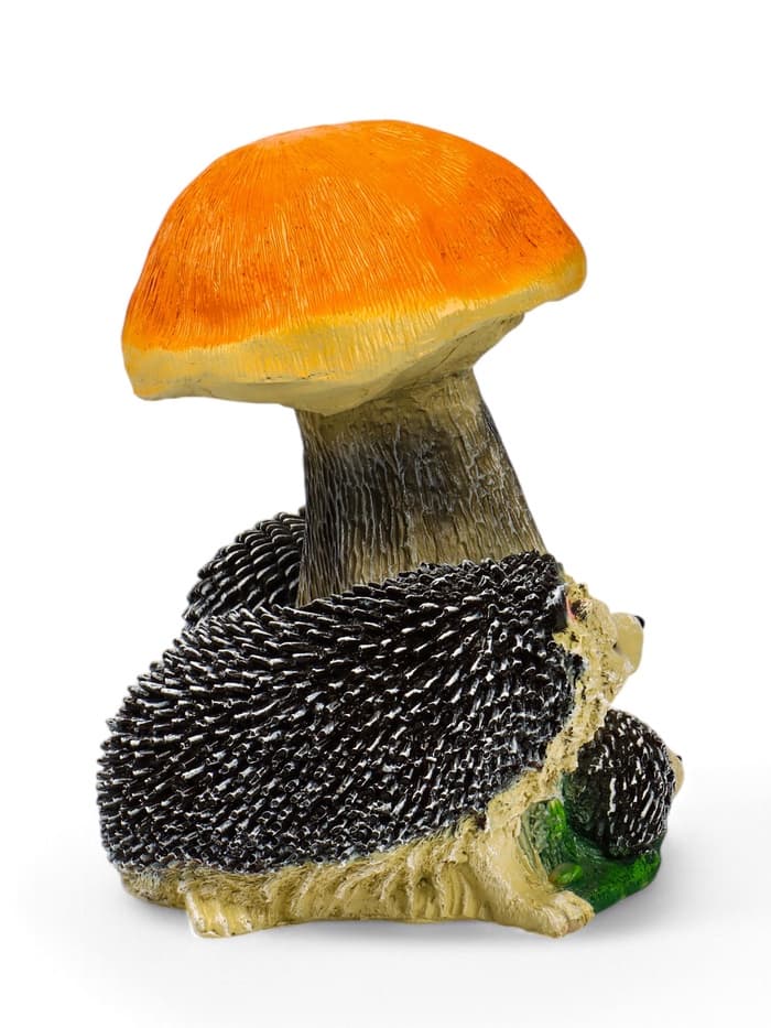 Садовая фигура из полистоуна «Гриб подосиновик с ежами», 37×27×25 см