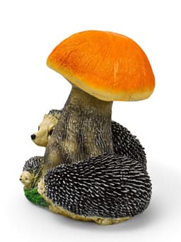 Садовая фигура из полистоуна «Гриб подосиновик с ежами», 37×27×25 см